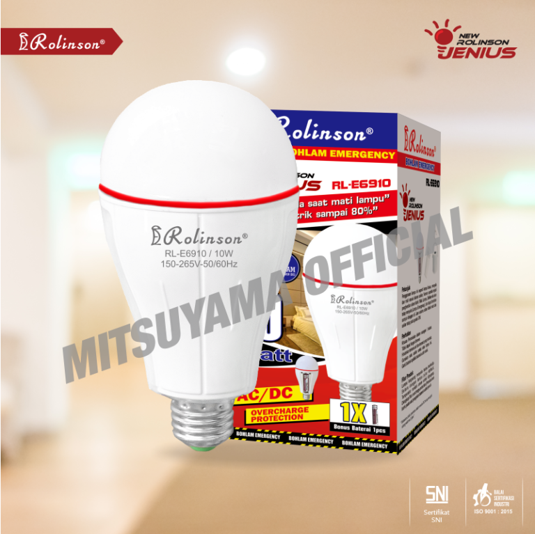 Bohlam Emergency LED Rolinson Jenius