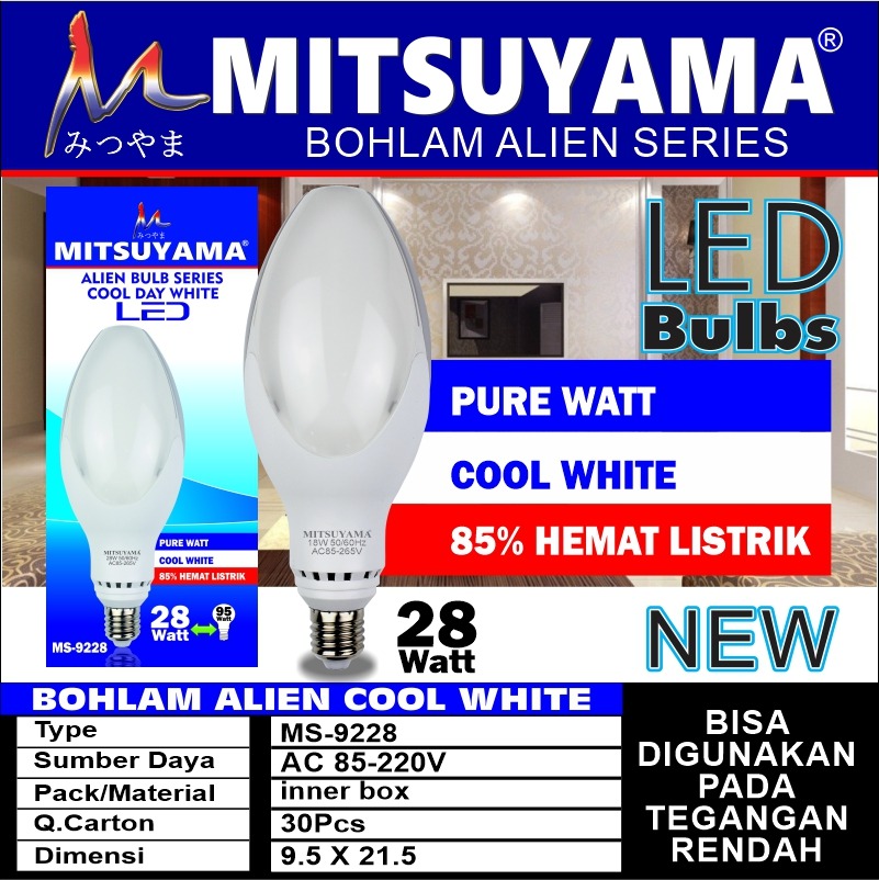 Bohlam LED Seri Alien - Gambar 2