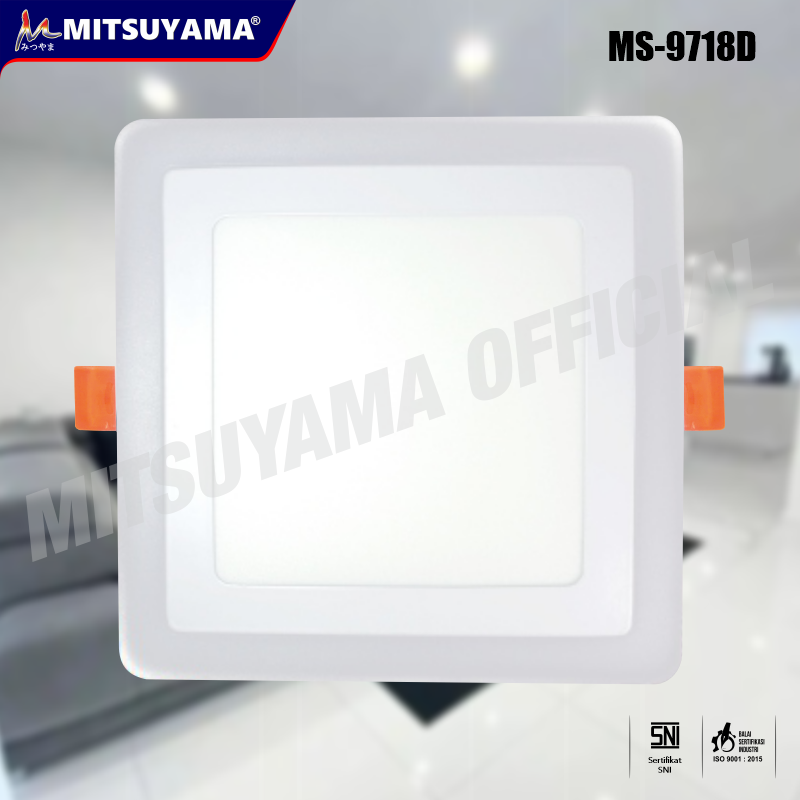 Downlight Inbow 2 Warna Tipe D 3,6,12,18Watt (Kotak)