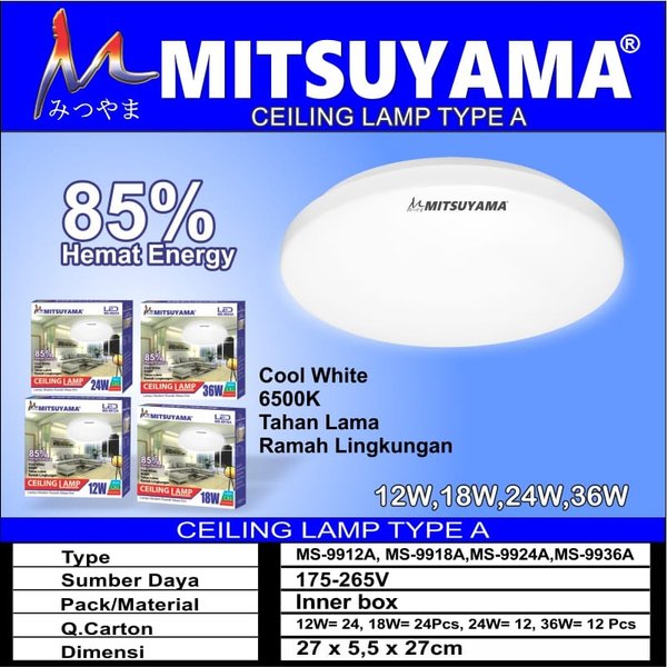 Lampu LED Ceiling MS-99xxA - Gambar 2
