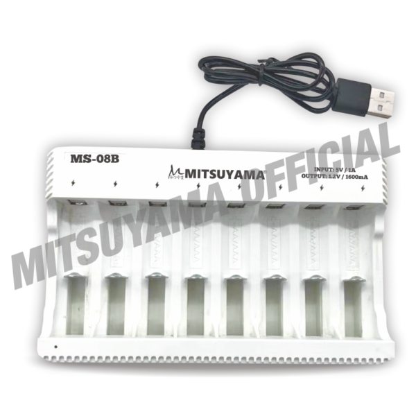 Mitsuyama Charger Baterai 8 Slot MS-08B USB