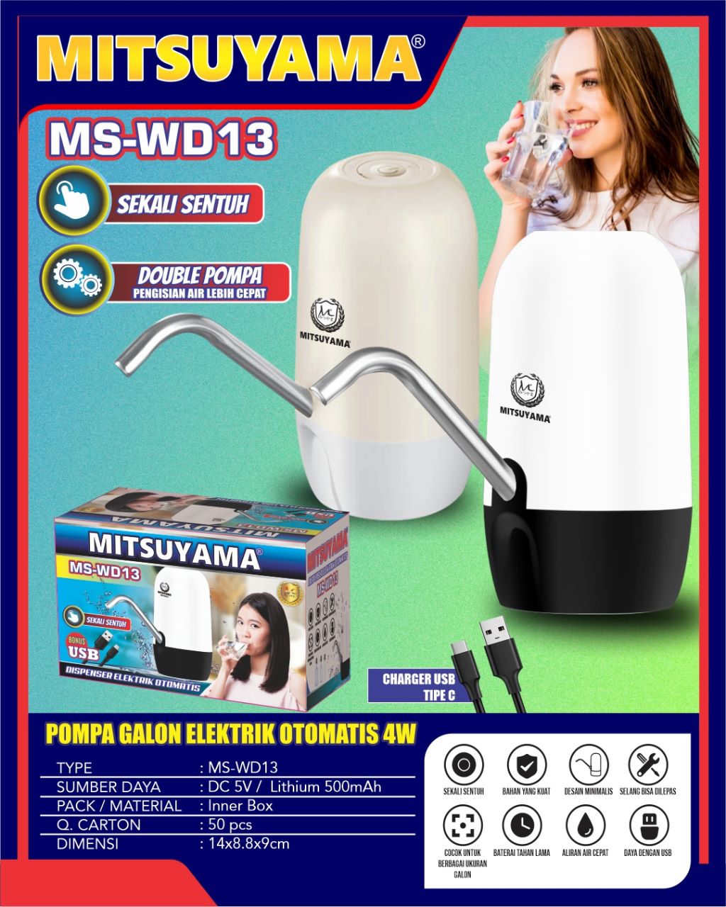 Dispenser Elektrik Otomatis MS-WD13 - Gambar 3