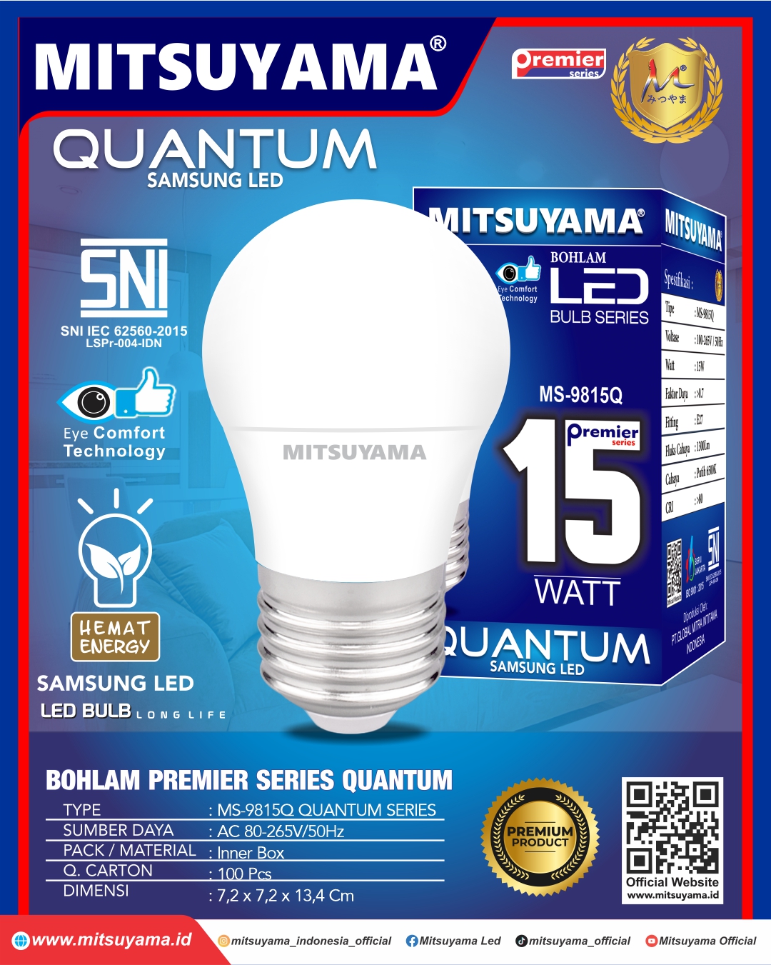 Bohlam Premier Quantum ( 5, 8, 12, 15, 18, 23, 30, 40, 50 ) - Gambar 5