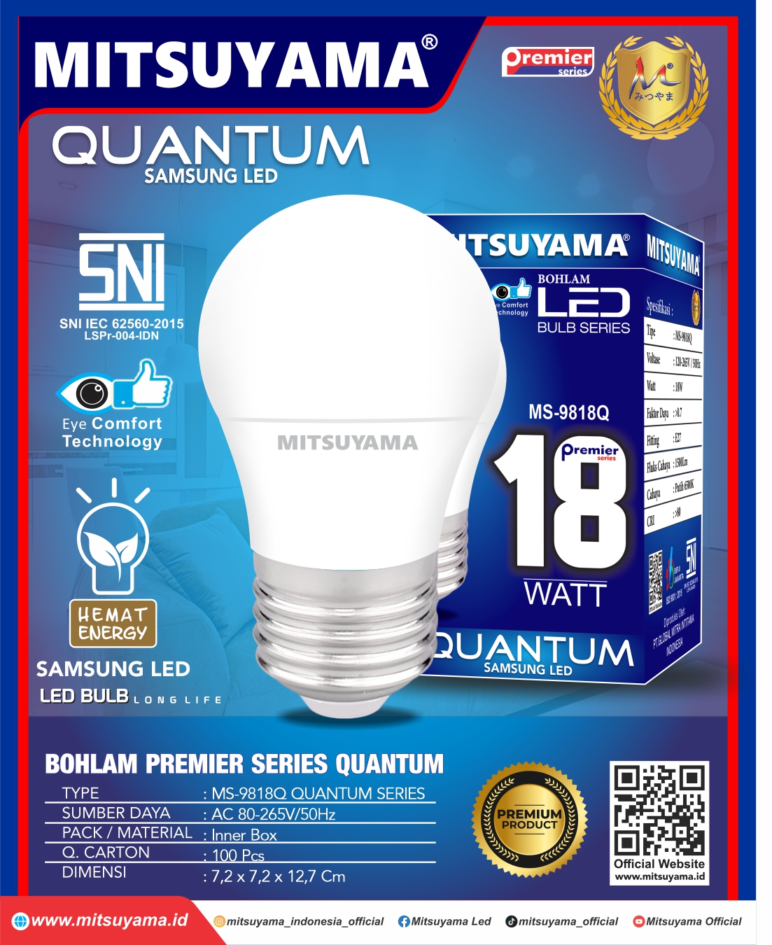 Bohlam Premier Quantum ( 5, 8, 12, 15, 18, 23, 30, 40, 50 ) - Gambar 6