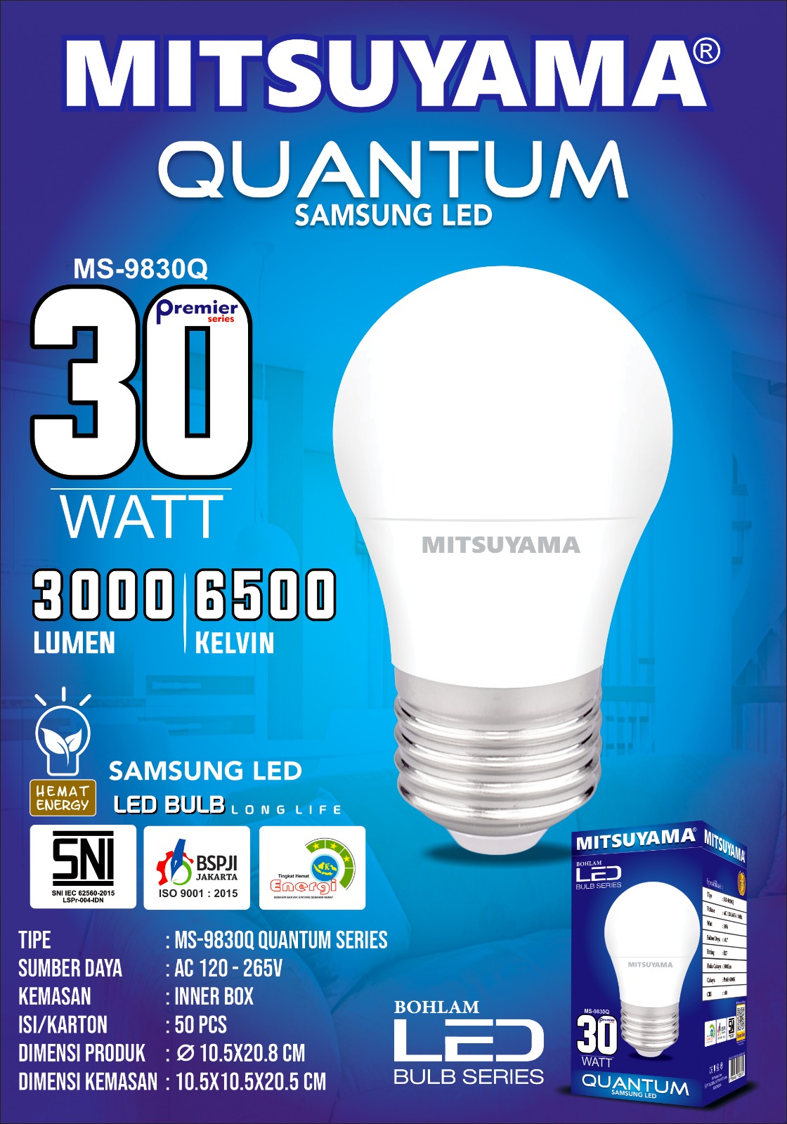 Bohlam Premier Quantum ( 5, 8, 12, 15, 18, 23, 30, 40, 50 ) - Gambar 8