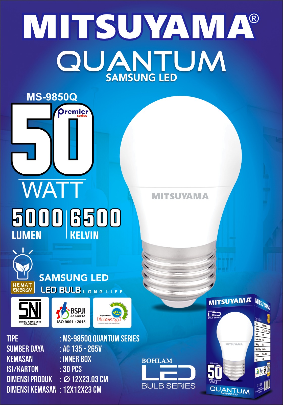 Bohlam Premier Quantum ( 5, 8, 12, 15, 18, 23, 30, 40, 50 ) - Gambar 10