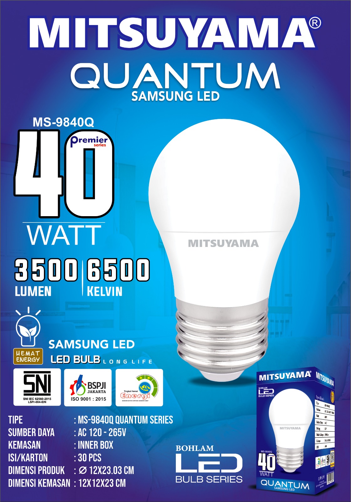 Bohlam Premier Quantum ( 5, 8, 12, 15, 18, 23, 30, 40, 50 ) - Gambar 9