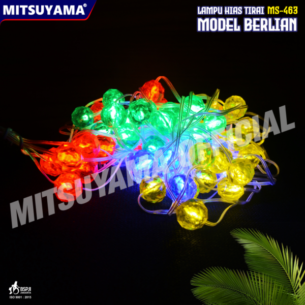 Lampu Hias Tirai Indoor/Outdoor Model Berlian RGB MS-463