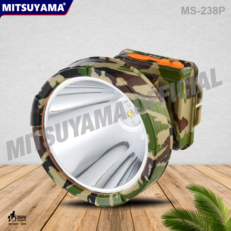 Senter Kepala LED Profesional Cahaya Putih MS-238P
