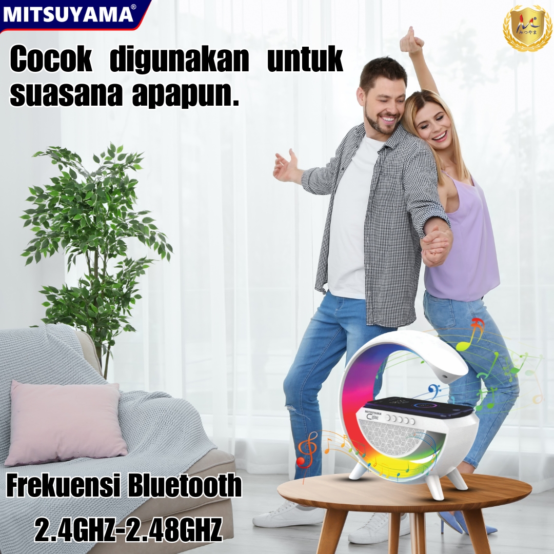 Speaker Bluetooth LED Light Wireless Charging USB Cosmic series - Gambar 6