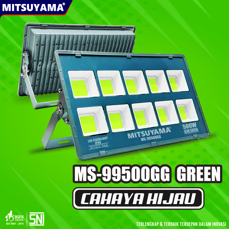 Lampu Sorot AC 500W LED Flood Light MS-99500G/MS-99500GG - Gambar 3