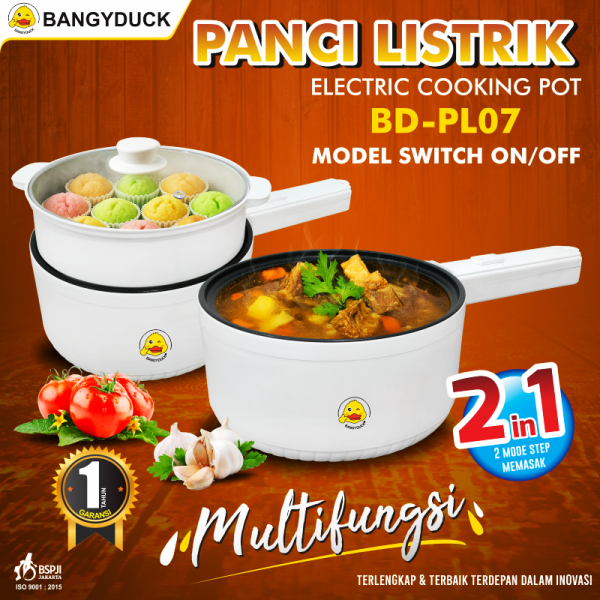 Panci Listrik Eklektrik Cooking Pot 2in1 Anti Lengket BD-PL07