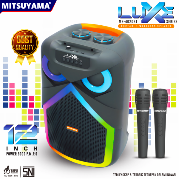 Speaker Wireless Portable12" MS-4020BT series Luxe