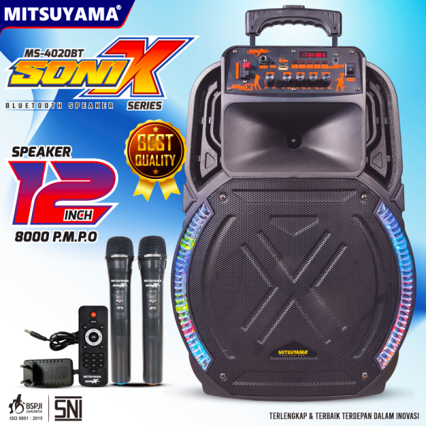 Speaker Bluetooth Portable Sound System 12inch MS-4020bt series Sonix