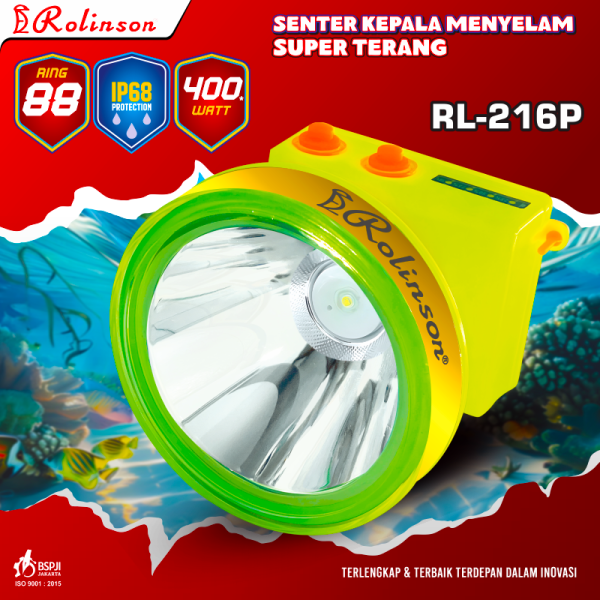 Senter Kepala Selam 3 Mode Cahaya RL-216P