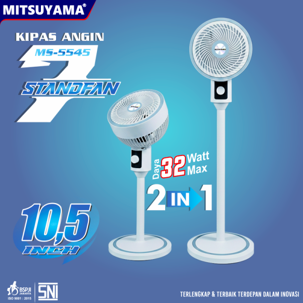 Stand Fan 6 Kipas Angin Berdiri 10,5" MS-5545 SF 7
