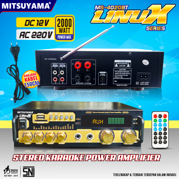 Amplifier Karaoke Power Stereo 200W MS-4020BT series Linux