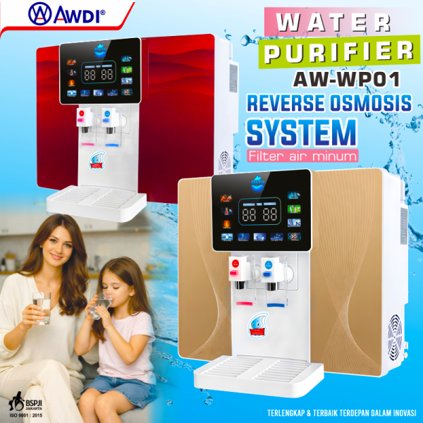 Water Purifier Filter Panel Touchscreen 5 Filtrasi AW-WP01