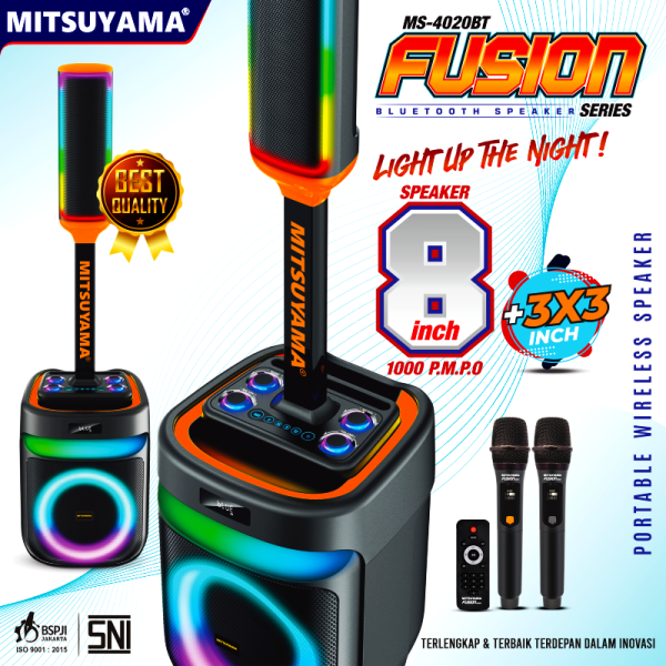 Speaker Bluetooth Portable Wireless Stereo MS-4020BT FUSION series