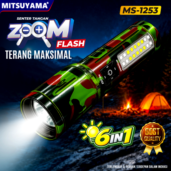 Senter Zoom 50W Super Bright Flashlight MS-1253